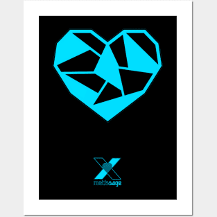 BICOLOR DIAMOND HEART by Metissage -1 Posters and Art